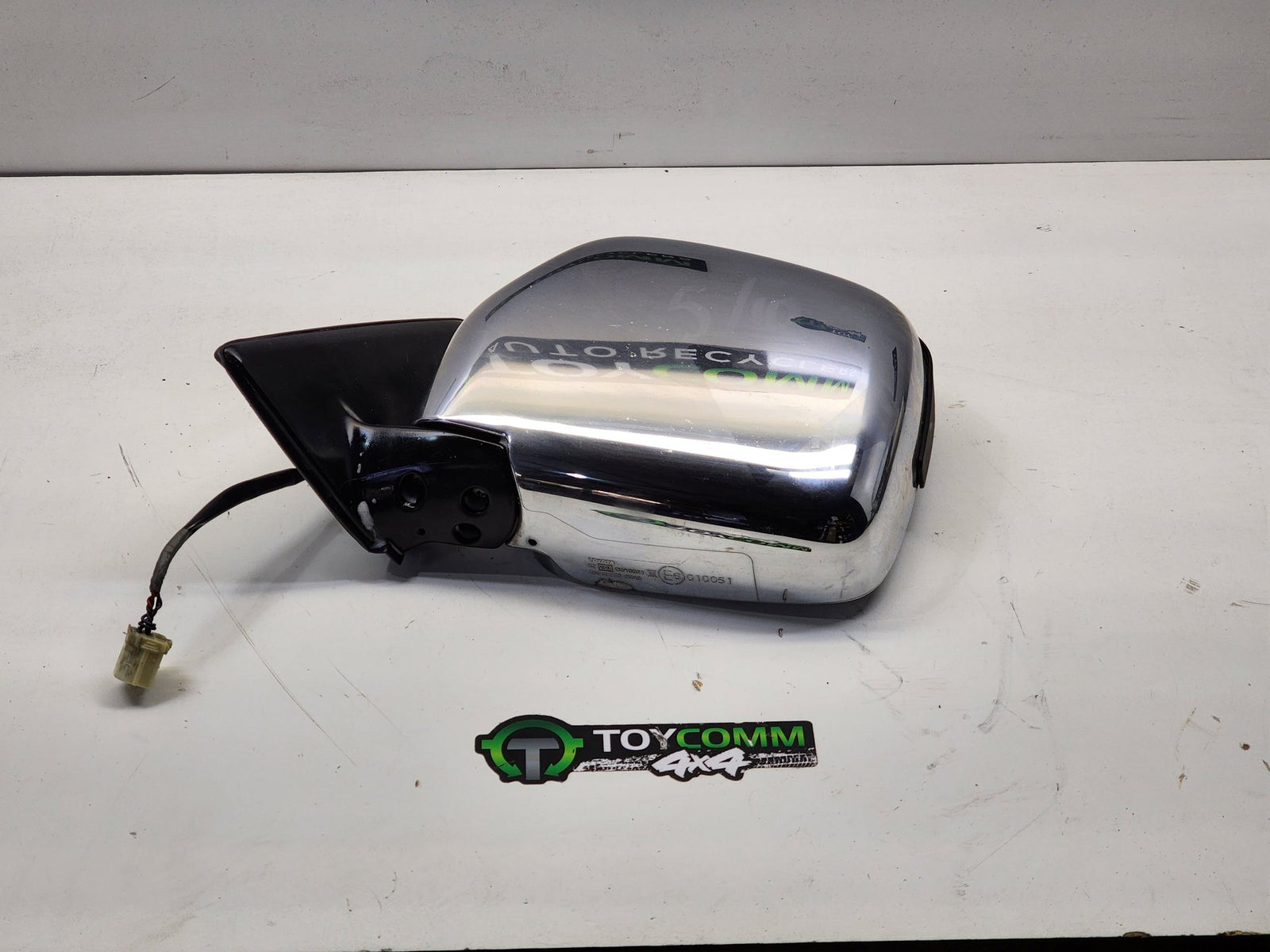 Jul 1996 to Jan 2003 - Toyota Land Cruiser Prado 95 Series - Left Door Mirror - Power Adjust, Chrome
