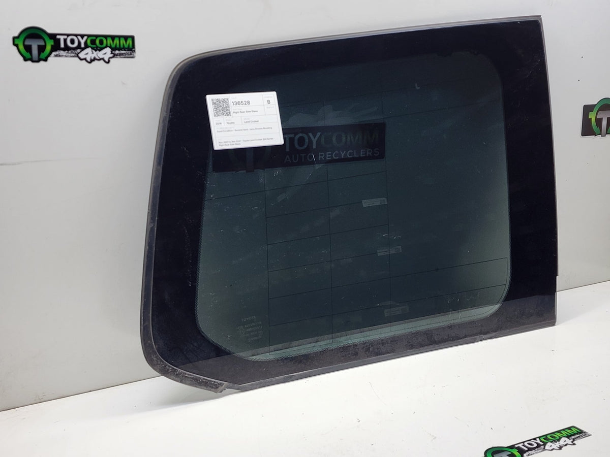 Nov 2007 to Mar 2021- Toyota Land Cruiser 200 Series- Right Rear Side Glass