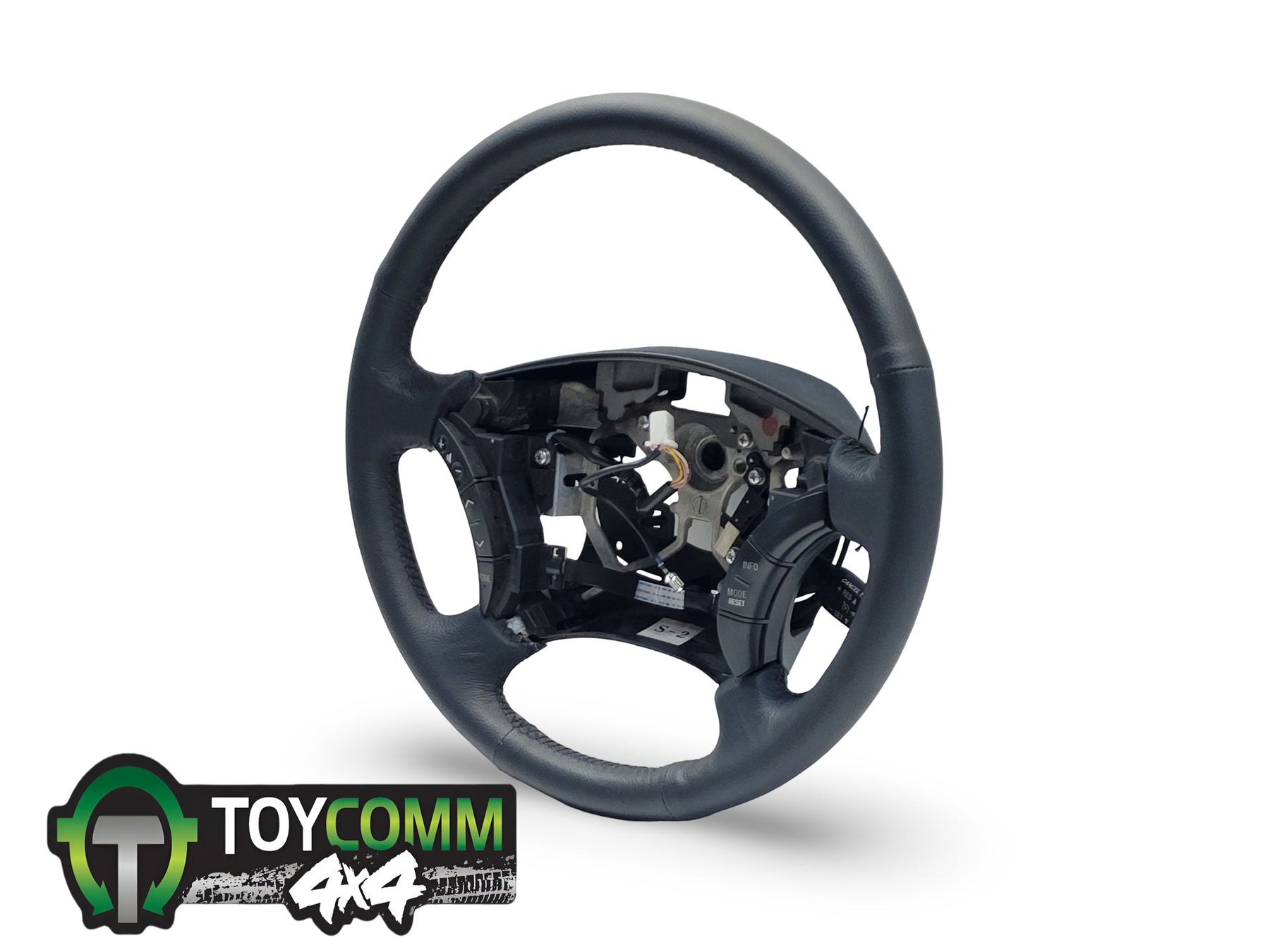 Apr 2008 to Jun 2011 - Toyota Hilux - Steering Wheel - Leather, Black, W/ Cruise/Audio/Info Type